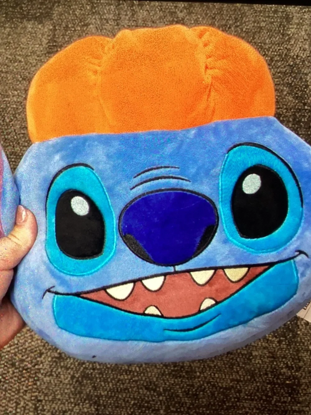 New Disney Autumn Stitch Decorative Pillow- pumpkin
